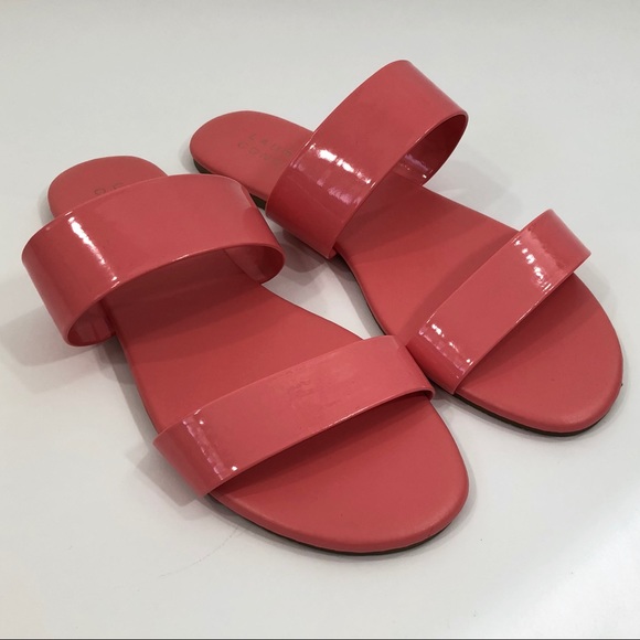 LC Lauren Conrad Firefli Womens Sandals Coral - Picture 2 of 3